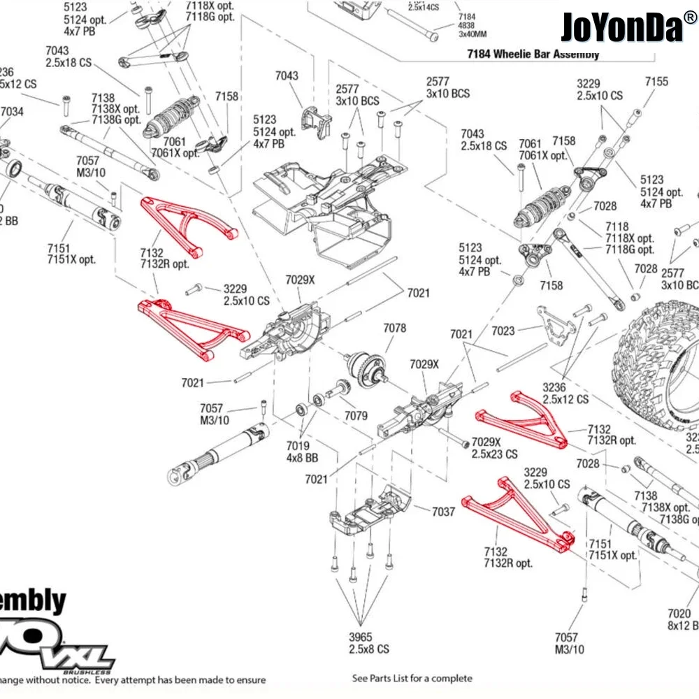 1 16 e revo parts diagram
