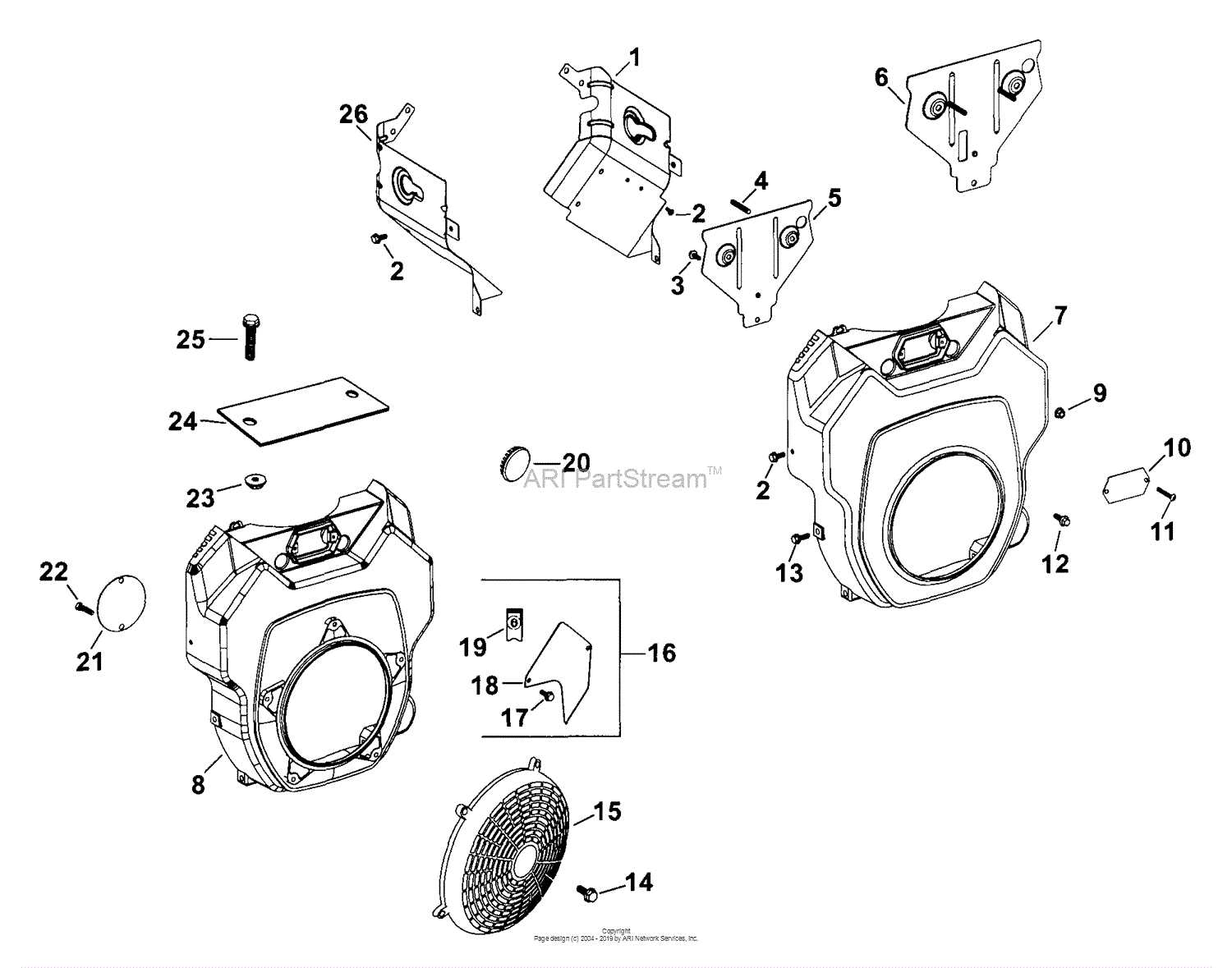 16 hp kohler engine parts diagram