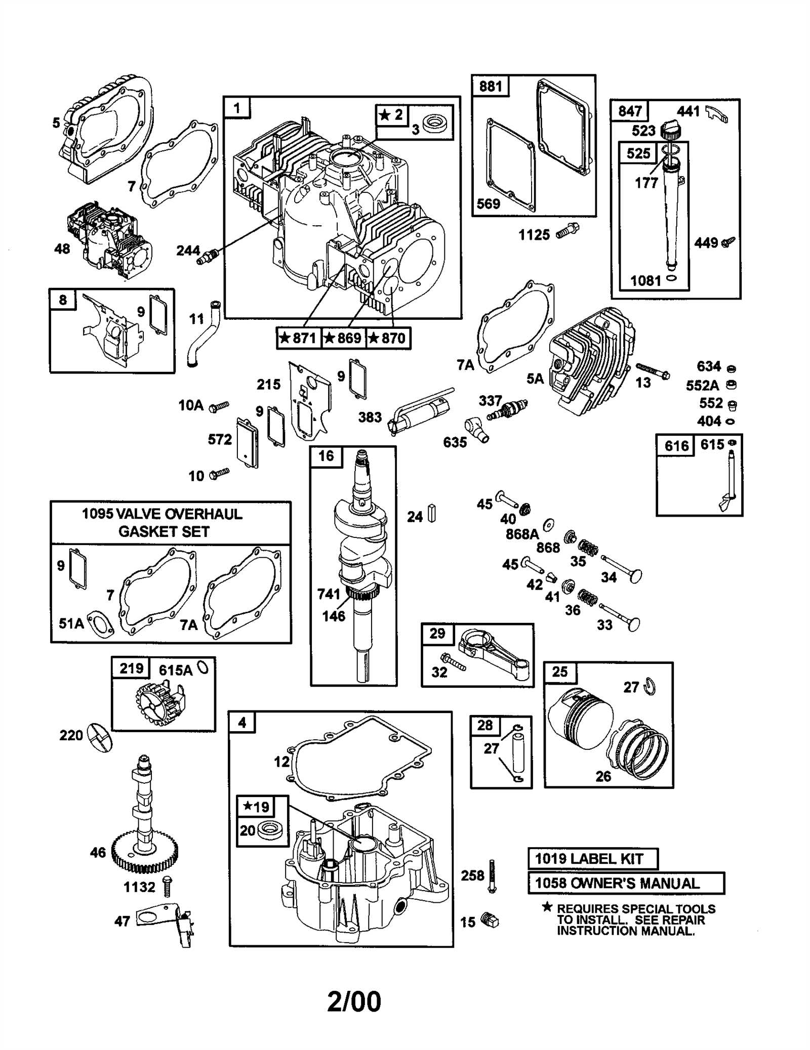 19.5 hp briggs and stratton engine parts diagram