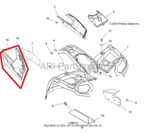 1995 polaris sportsman 400 parts diagram