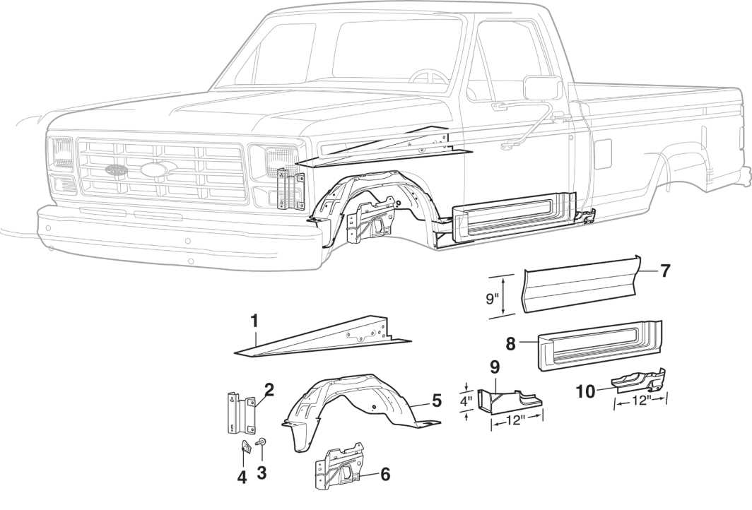 1996 ford f150 parts diagram