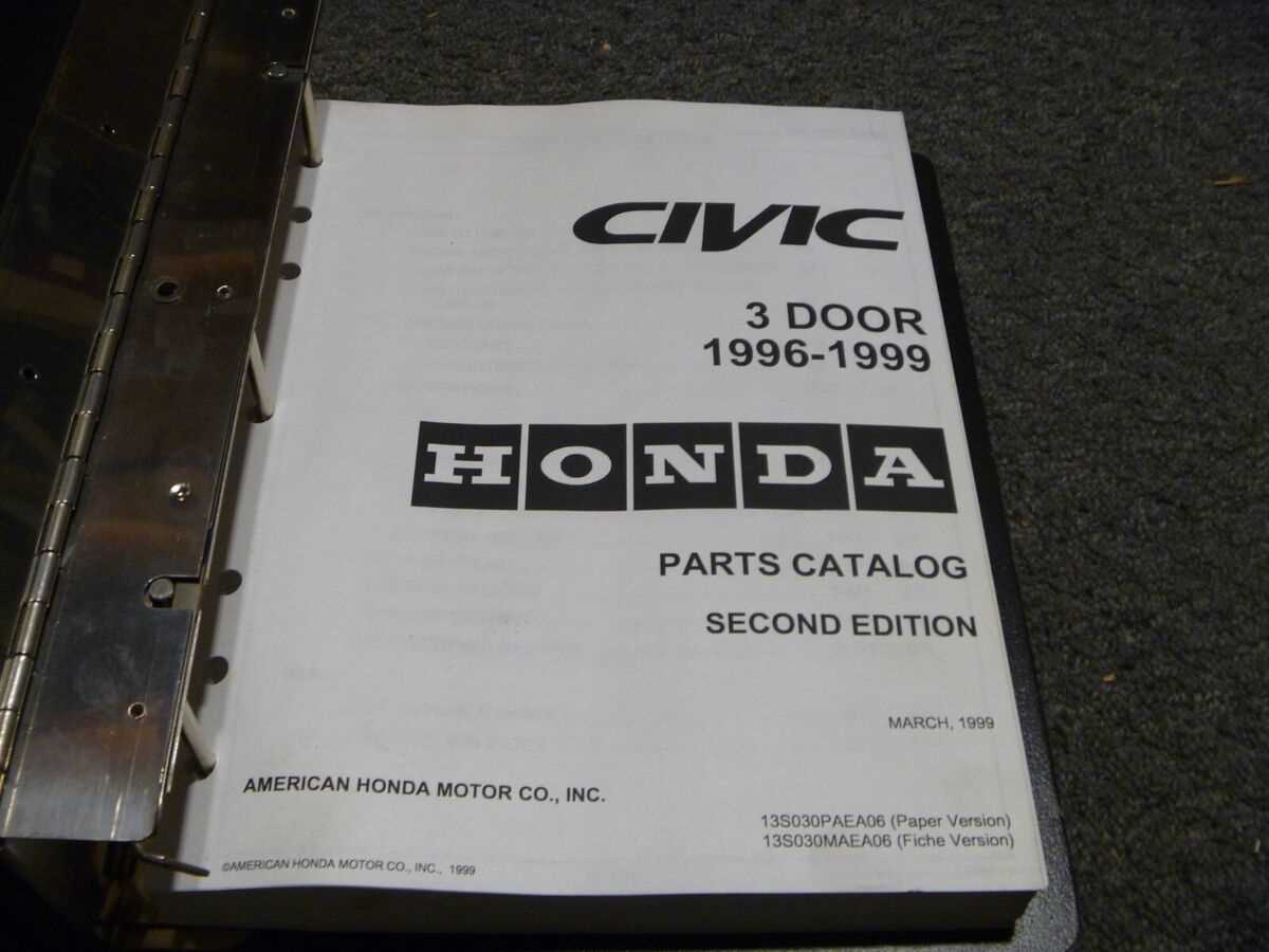 1998 honda civic parts diagram