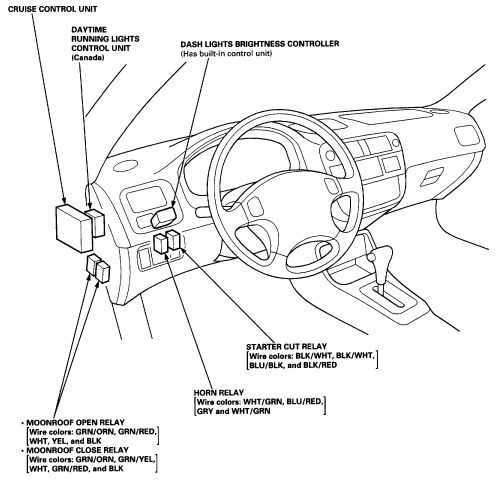 1998 honda civic parts diagram