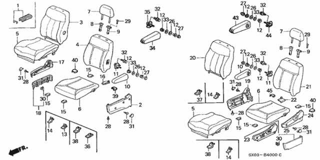 1998 honda civic parts diagram