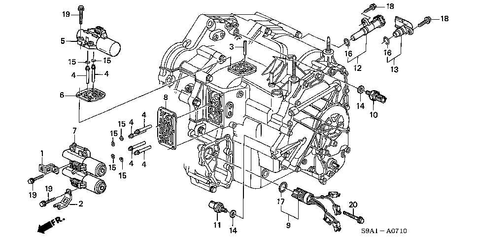 2001 honda crv parts diagram