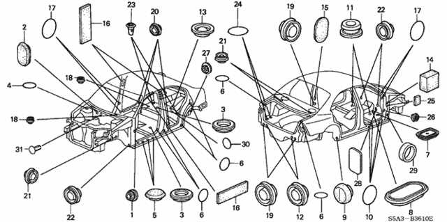 2002 honda civic parts diagram