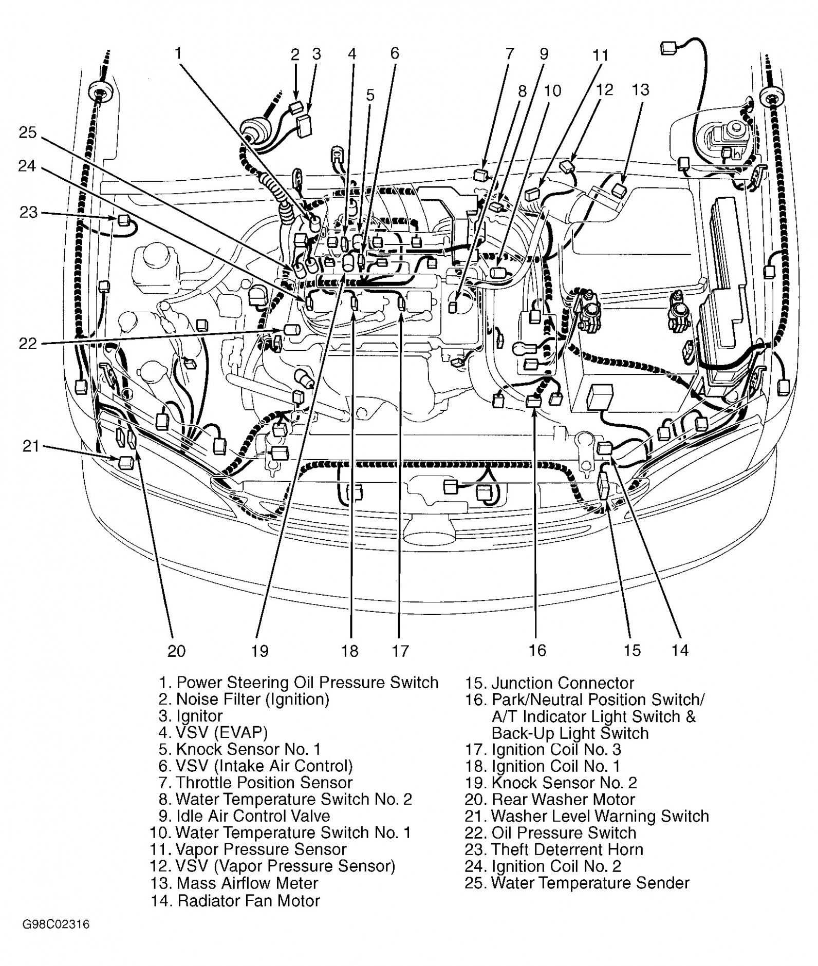 2003 toyota corolla body parts diagram