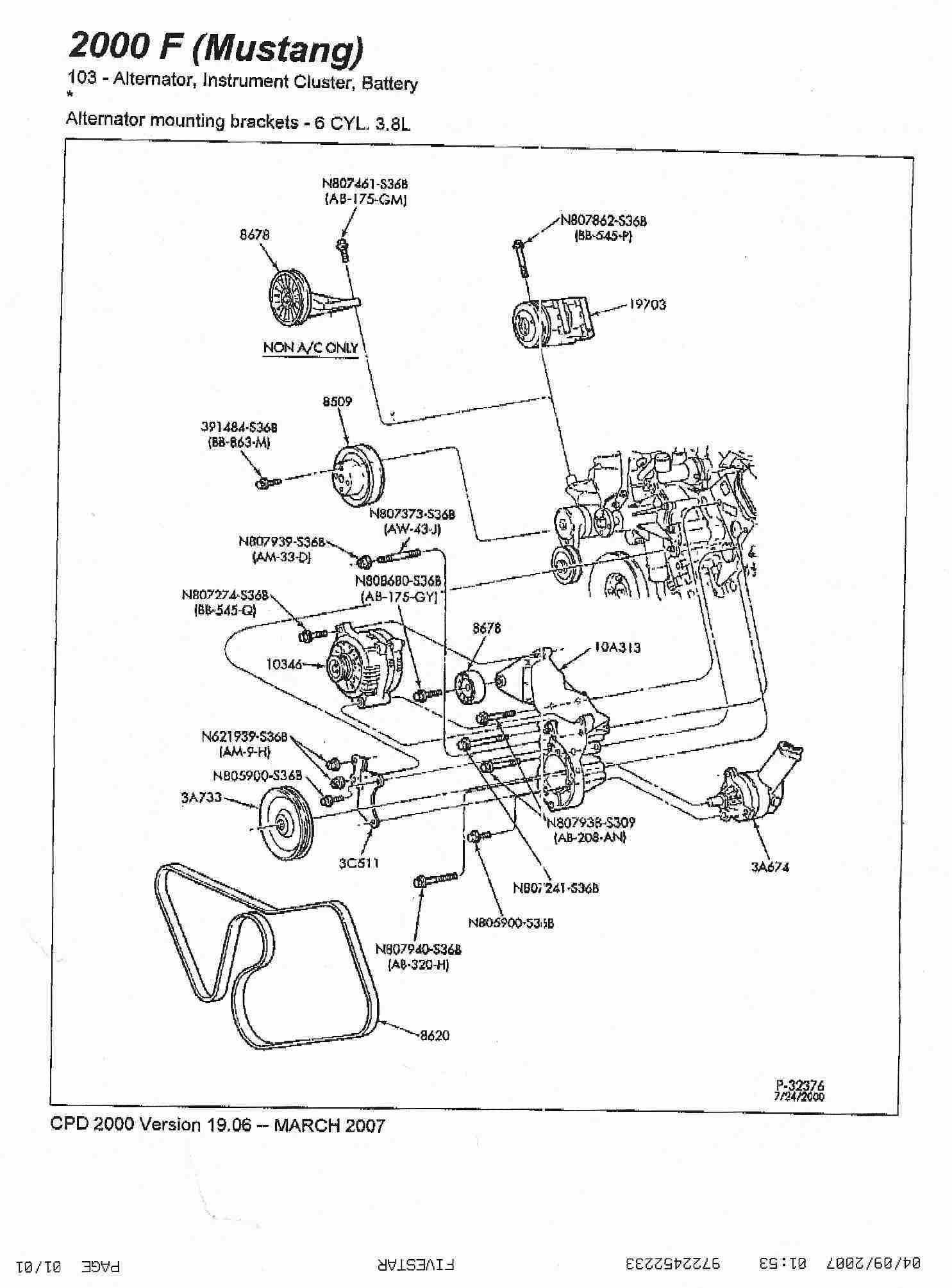 2003 ford mustang parts diagram