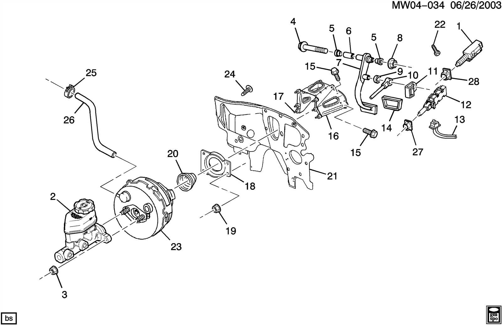 2004 chevy impala parts diagram