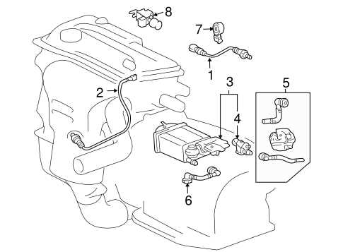 2004 toyota camry engine parts diagram