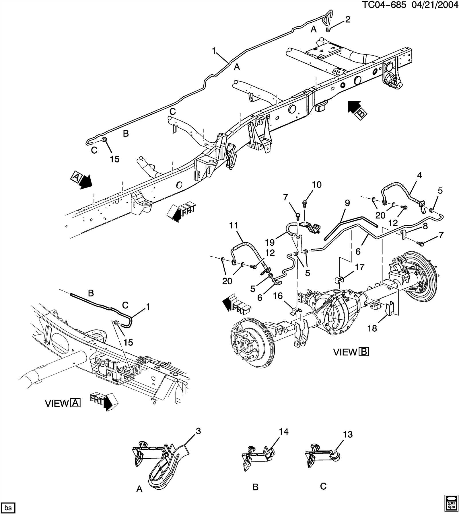 2004 chevy avalanche parts diagram