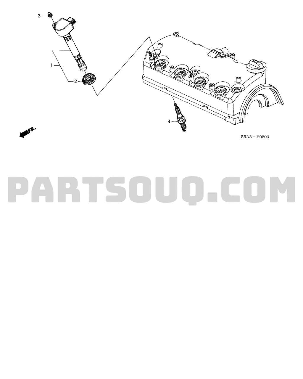 2004 honda civic engine parts diagram