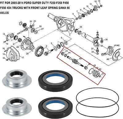 2005 ford f250 front axle parts diagram