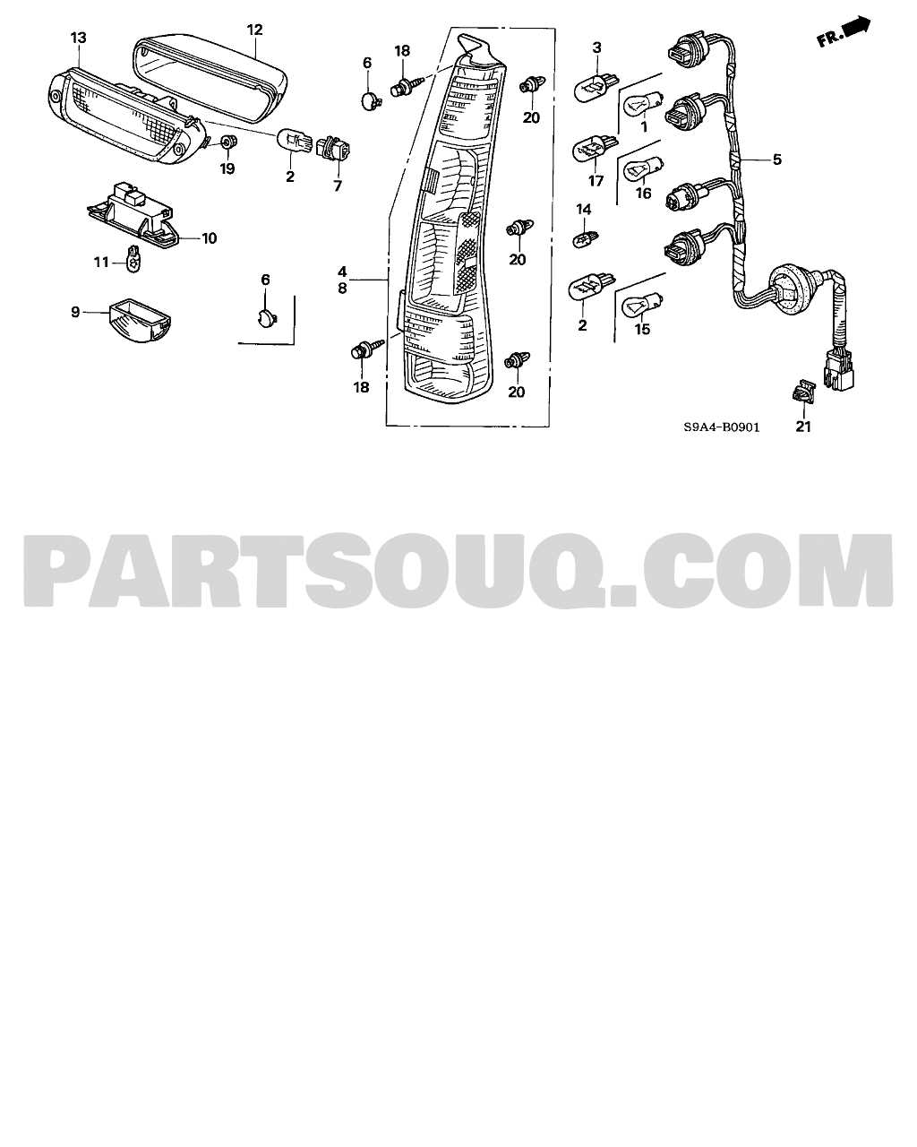 2005 honda crv parts diagram