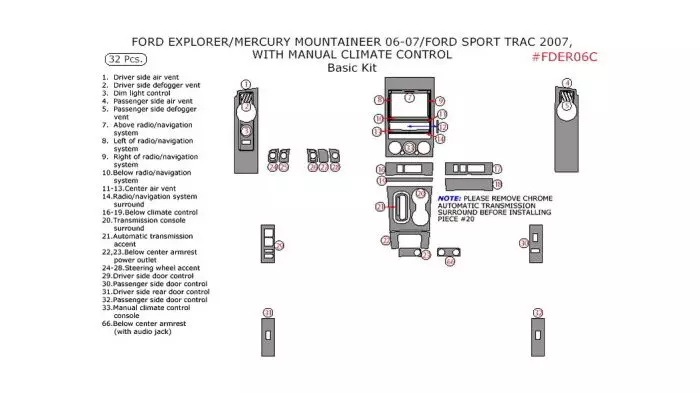 2006 ford explorer parts diagram