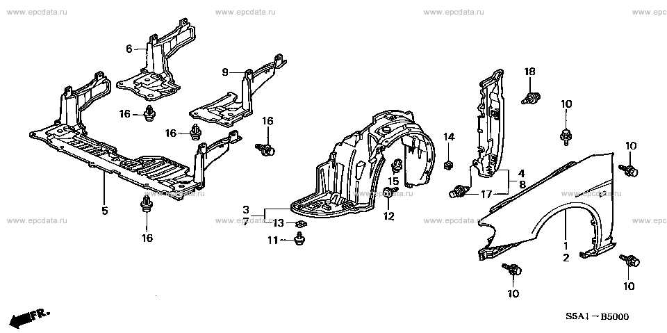 2006 honda civic front end parts diagram