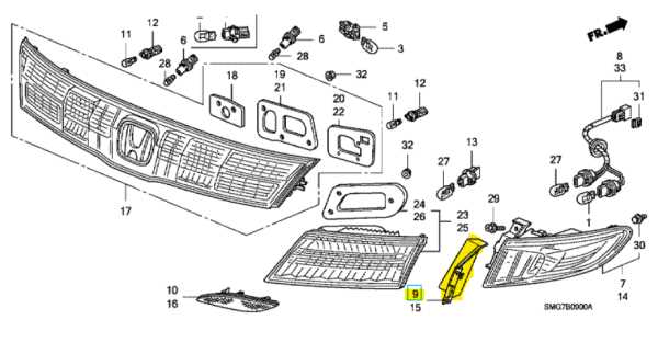 2006 honda civic front end parts diagram