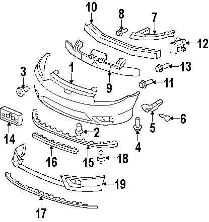 2006 honda civic front end parts diagram