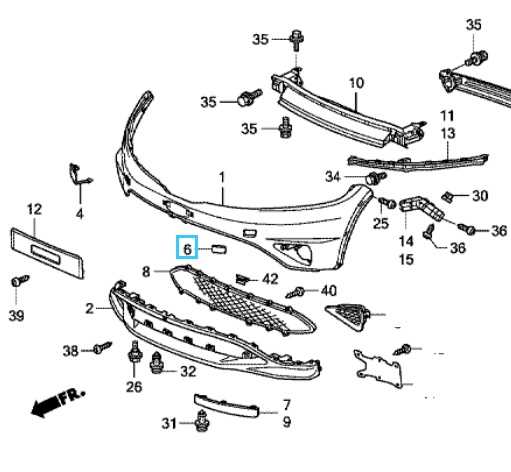 2006 honda civic front end parts diagram