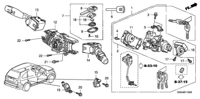 2007 honda cr v body parts diagram