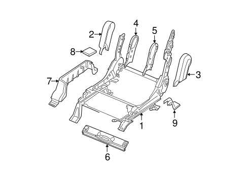 2007 nissan frontier tailgate parts diagram