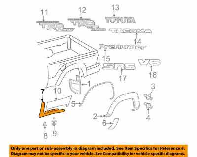 2007 toyota tacoma parts diagram