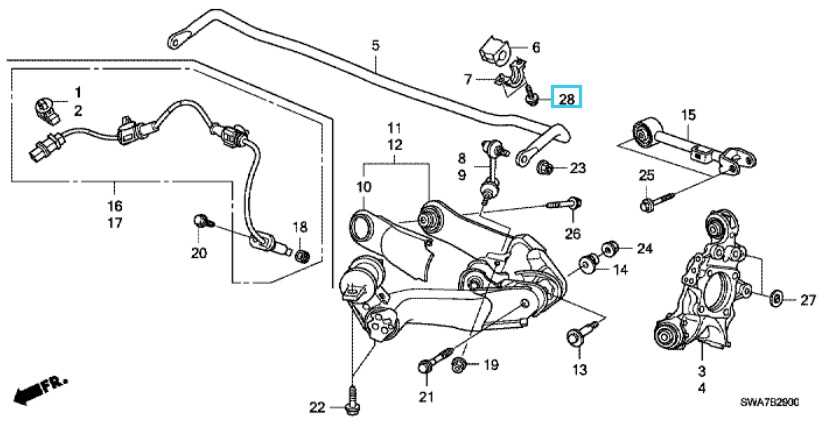 2007 honda cr v body parts diagram