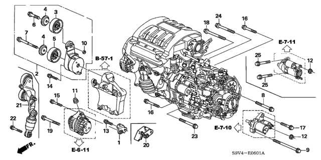 2007 honda pilot parts diagram