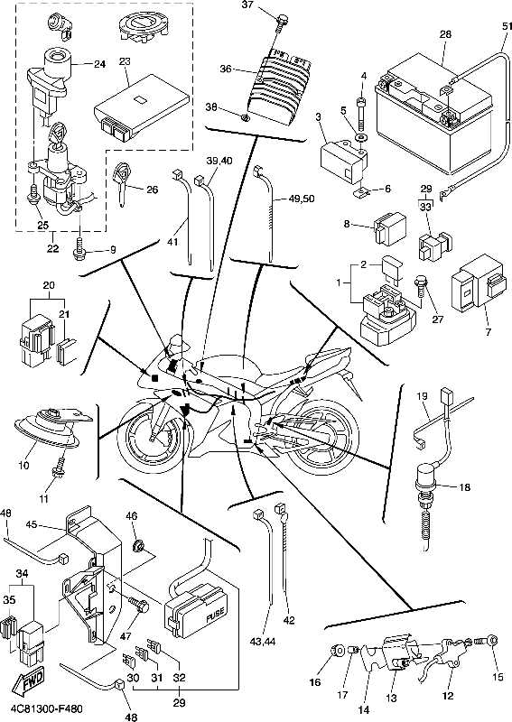 2007 yamaha r1 parts diagram