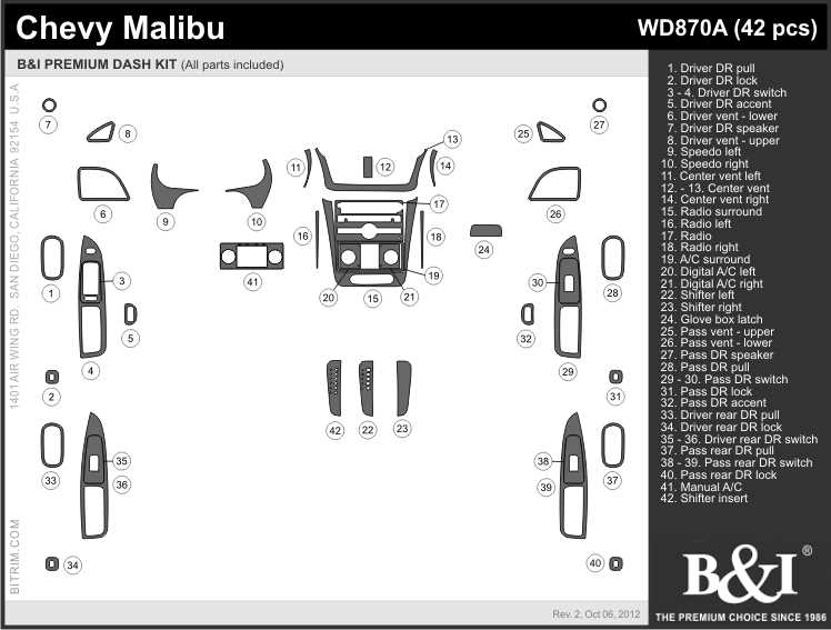 2008 chevy malibu parts diagram