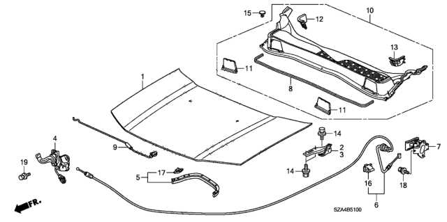 2009 honda pilot parts diagram