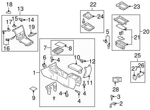 2009 mazda 6 parts diagram