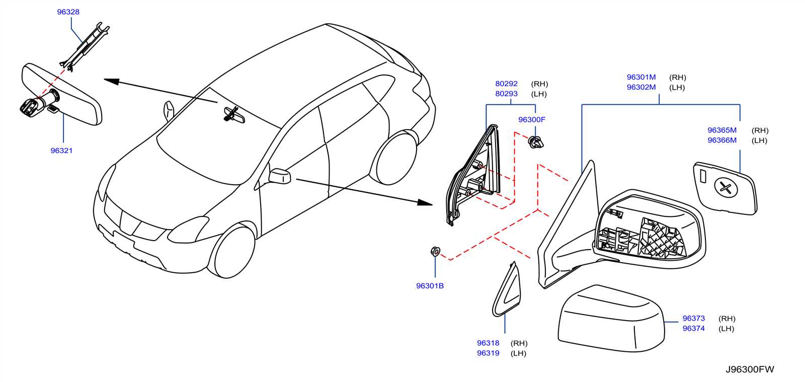 2010 nissan rogue parts diagram