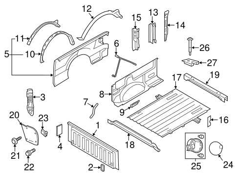 2011 ford f150 body parts diagram