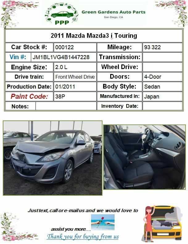 2011 mazda 3 parts diagram