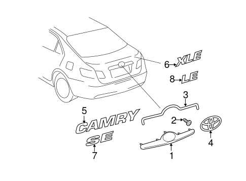 2011 toyota camry parts diagram