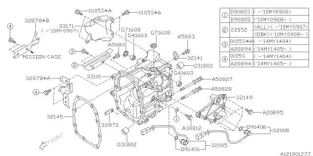 2012 subaru outback parts diagram