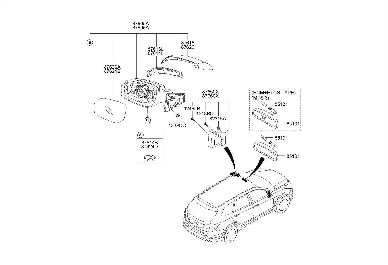 2012 hyundai santa fe parts diagram