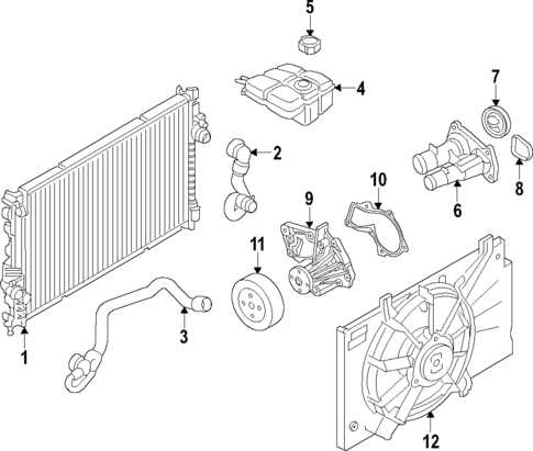 2013 ford escape engine parts diagram