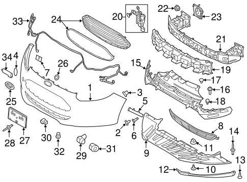 2013 ford f150 front bumper parts diagram