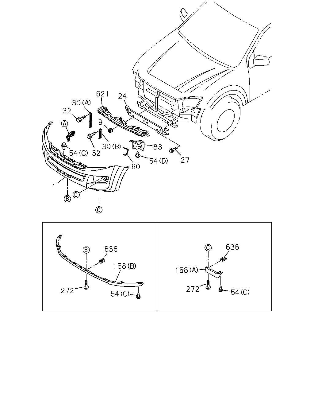 2013 ford f150 front bumper parts diagram