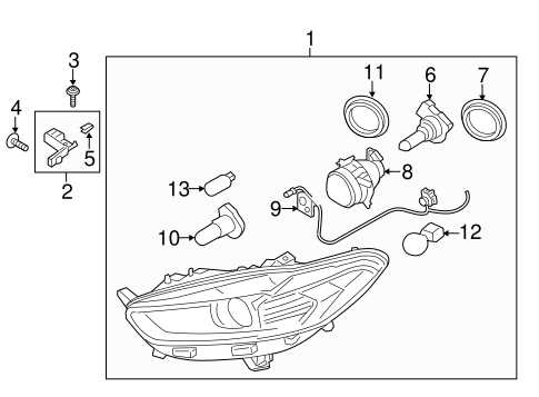 2013 ford fusion body parts diagram