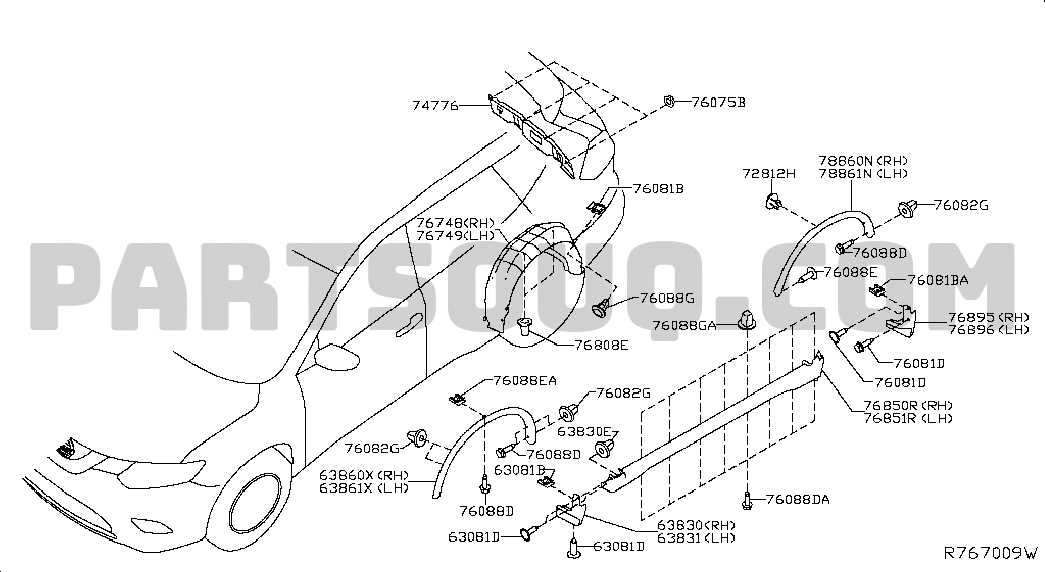 2013 nissan rogue parts diagram