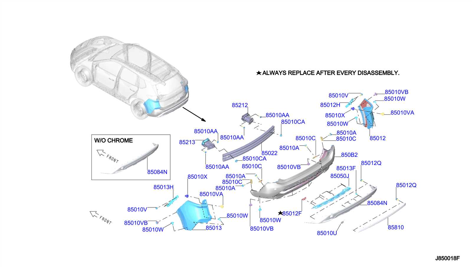 2013 nissan rogue parts diagram