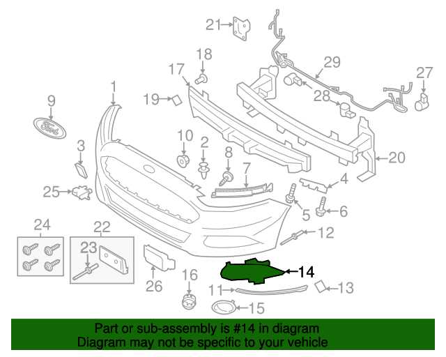 2014 ford fusion body parts diagram