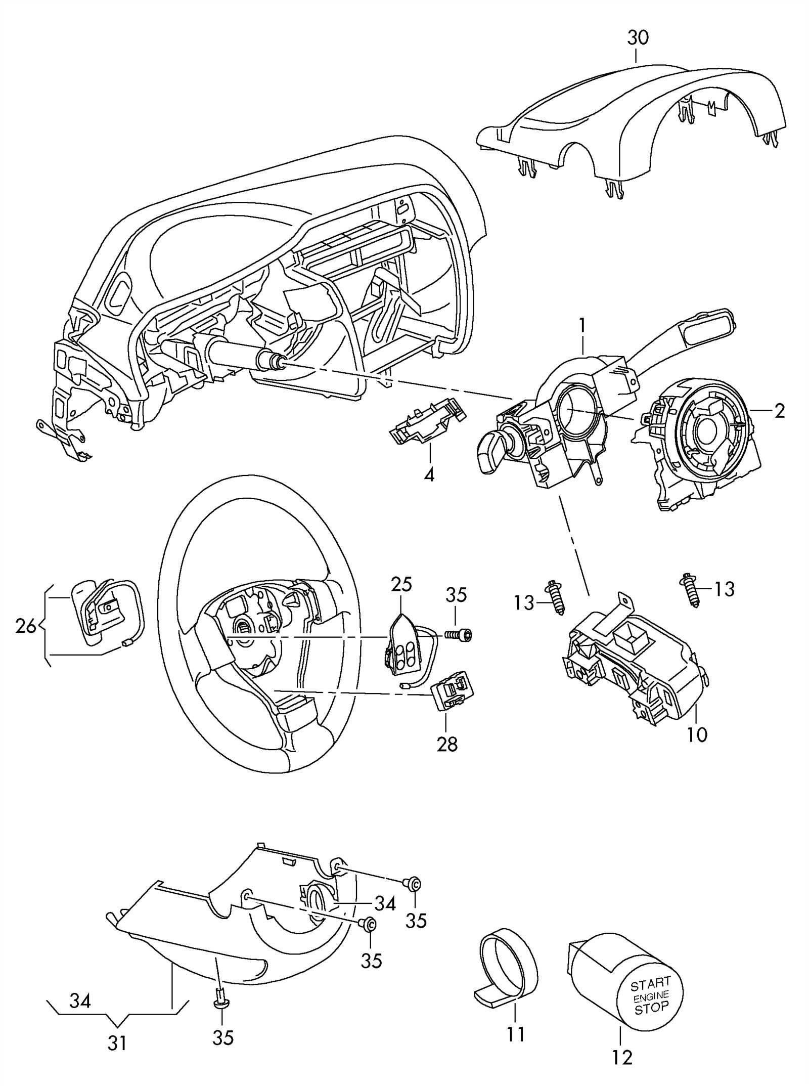 2014 vw passat parts diagram
