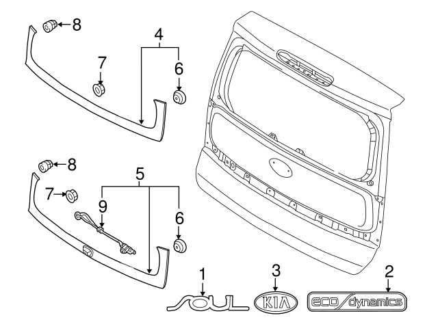 2015 kia soul body parts diagram