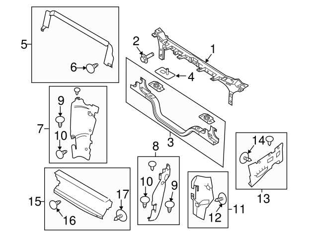 2015 ford f250 front end parts diagram