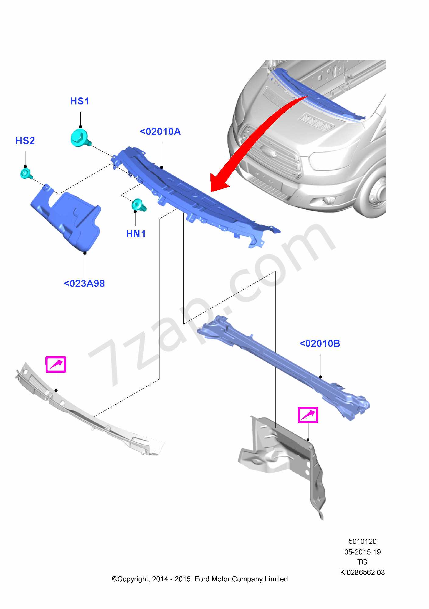 2015 ford transit parts diagram