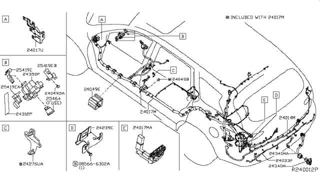 2015 nissan pathfinder parts diagram